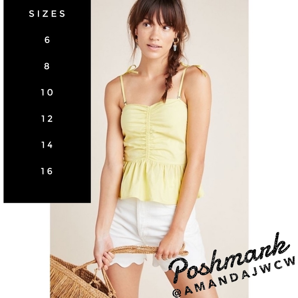 Anthropologie Maeve Peplum Tank - NWT - Picture 1 of 6
